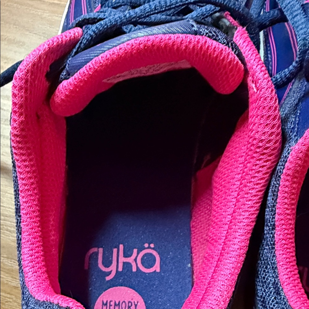 Ryka Blue and Pink Lace-Up Sneakers - Picture 5 of 6